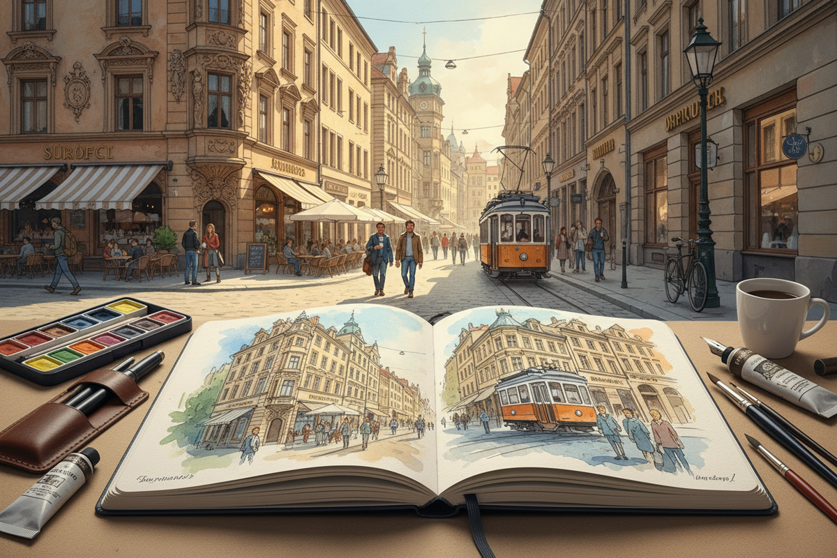 From Sketchbook to City Streets: Katie Clare's Urban Sketching Passion
