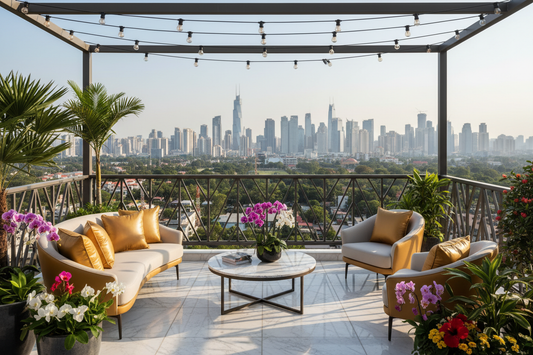 Glam Balcony Inspiration with Trendsetting Steel Railing Styles