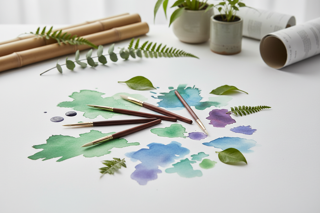 Go Green with Da Vinci Colineo: Superior Vegan Brushes for Watercolor Mastery