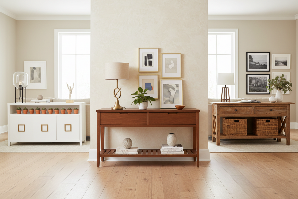 Gorgeous Console Tables with Storage to Elevate Any Room – Wallpics