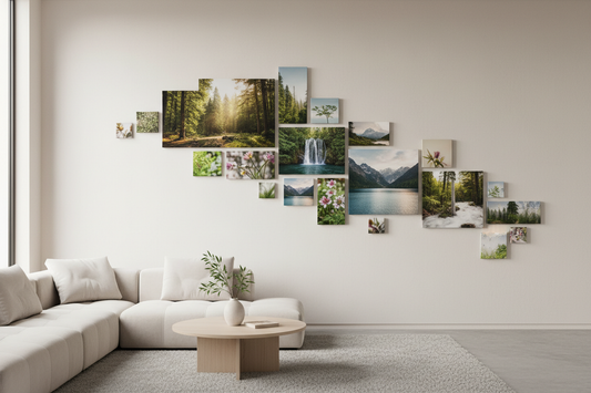 How to Arrange Canvas Prints to Mimic the Flow of Nature