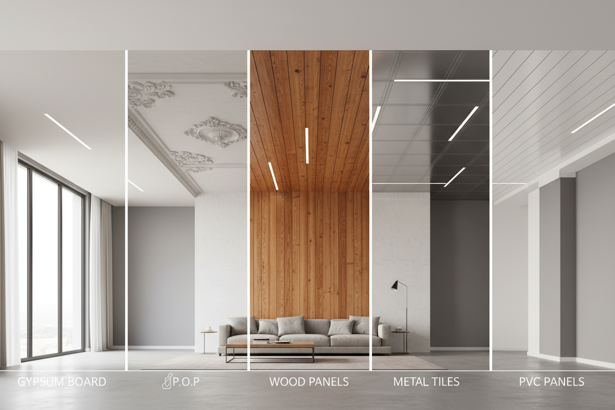 How to Choose the Best Material for Your False Ceiling: A Quick Guide