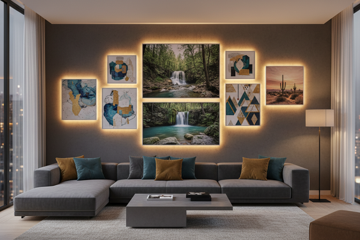 How to Combine Canvas Prints with LED Backlighting for a Stunning Effect