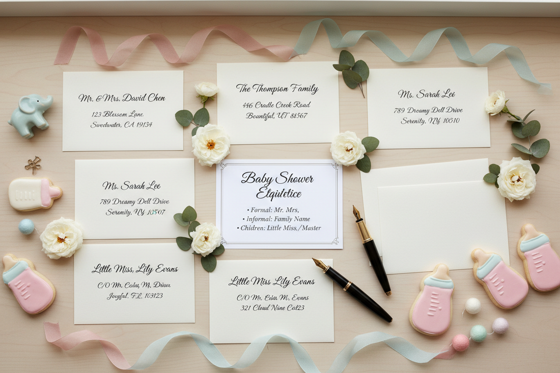How to Correctly Address Baby Shower Invitations