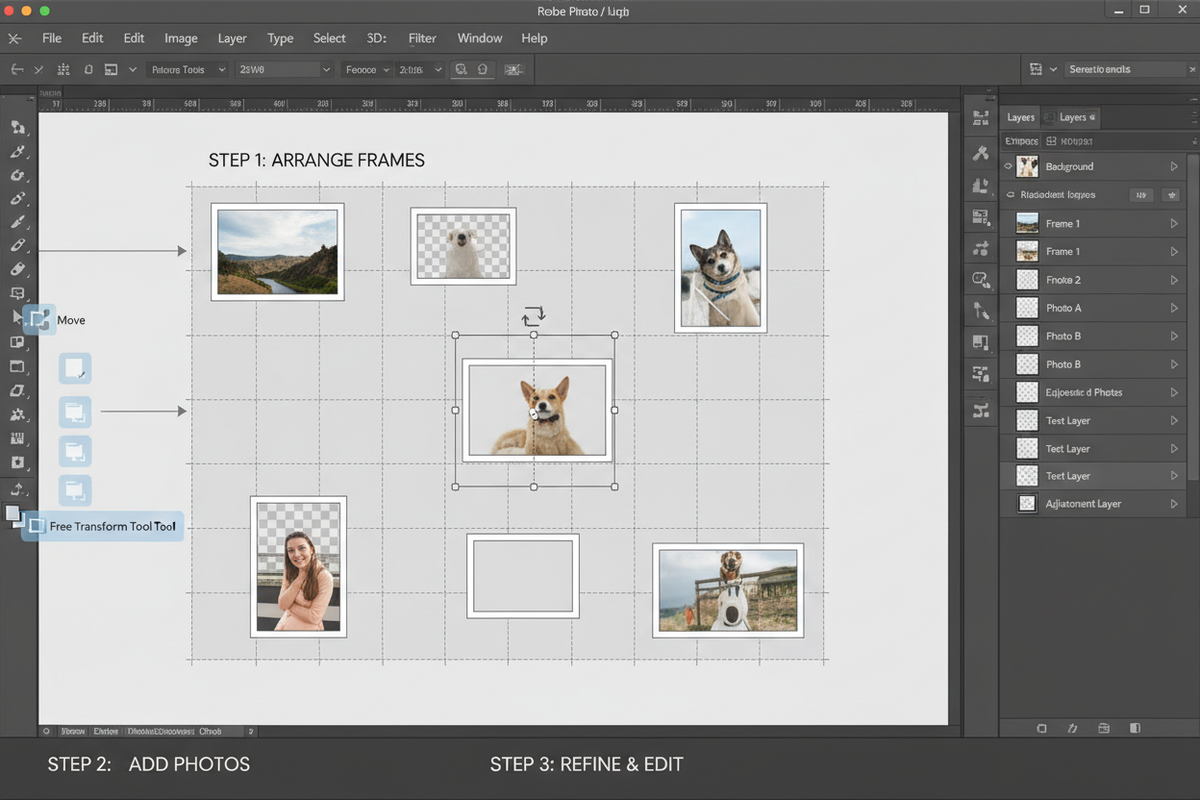 How to Craft a Photo Collage Using Photoshop (Comprehensive Step-by-Step Guide)