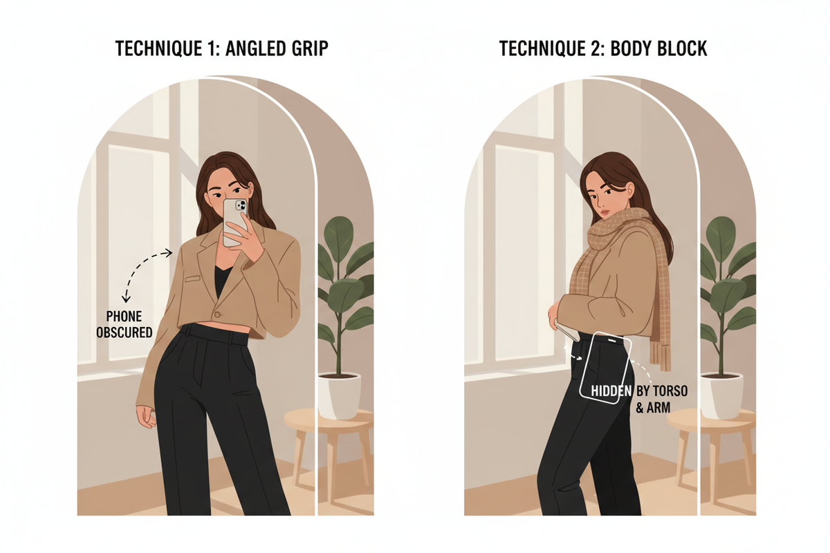 How to Create a Mirror Selfie Without the Phone Appearing