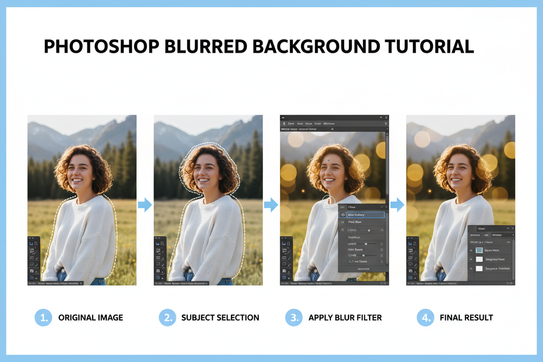 How to Create a Realistic Blurred Background in Photoshop: A Complete Step-by-Step Guide