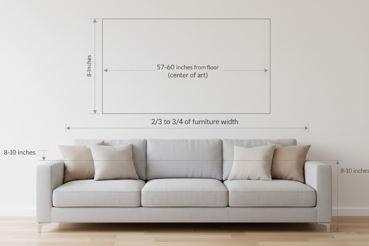 How to Determine the Perfect Art Size for Your Wall