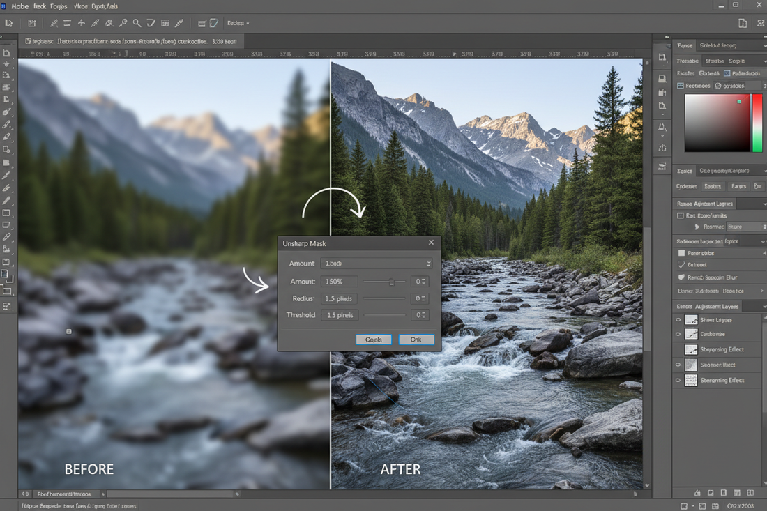 Photo Editor Sharpness How to Enhance Image Sharpness in Photoshop: A Comprehensive Guide ...