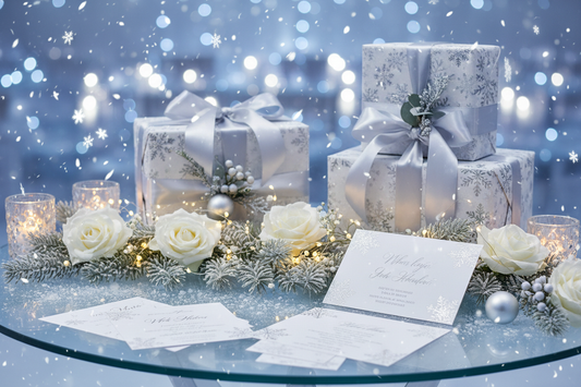 How to Plan a Magical Winter Wedding: Invitations, Décor, and Gifts