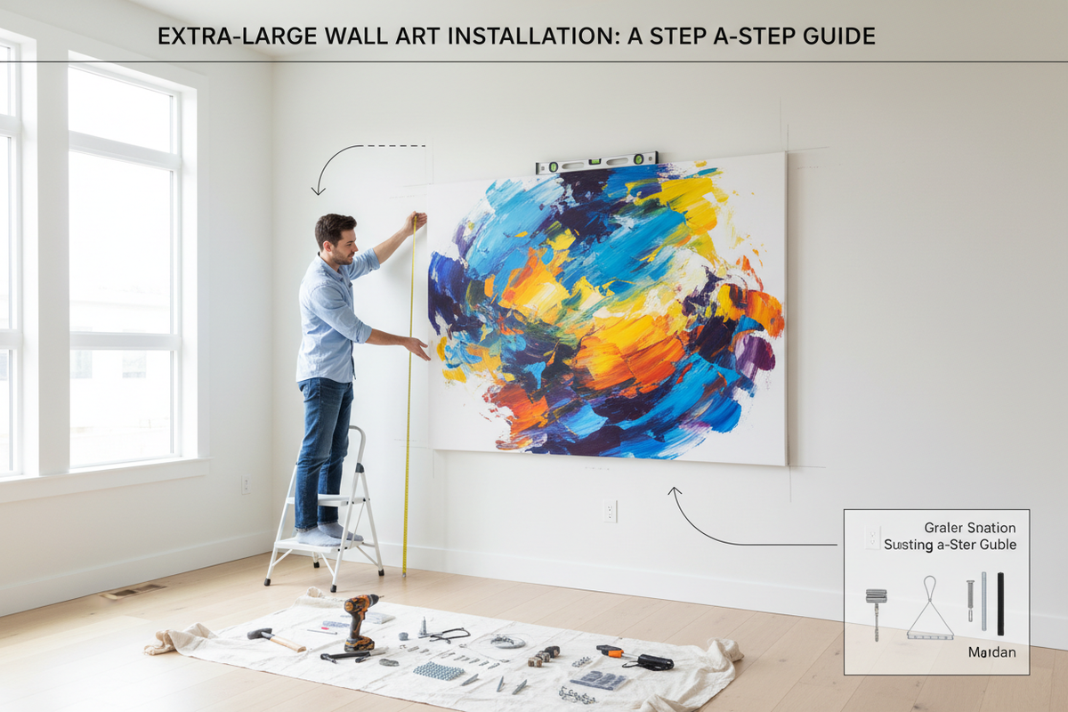 How to Set Up Your New Extra-Large Wall Art