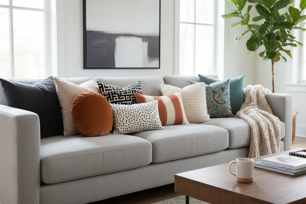 How to Style Your Space with Throw Pillows