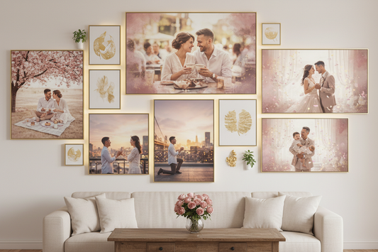 How To Use Canvas Prints To Tell a Love Story Through Art