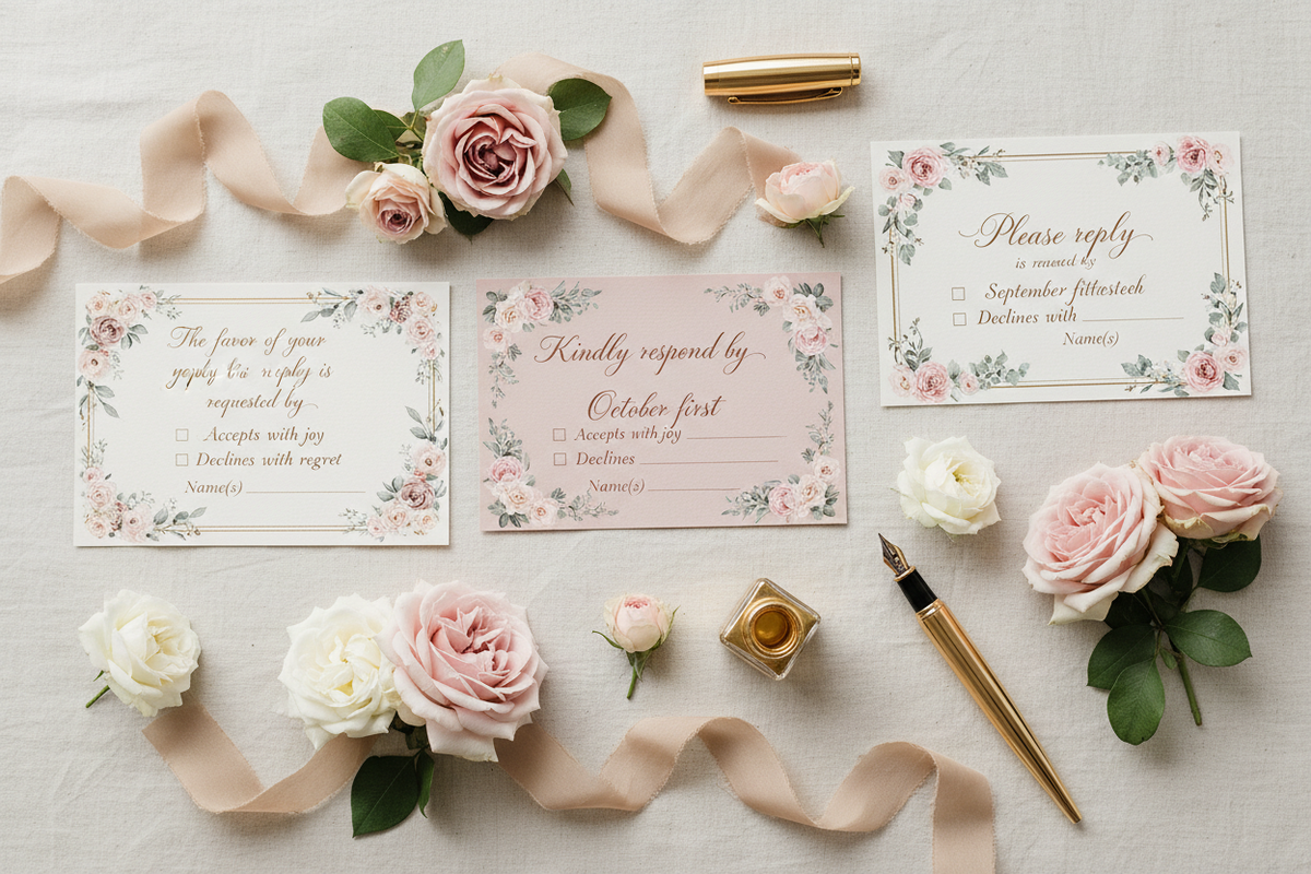 How to Word Your Wedding RSVP Cards: Ideas & Samples