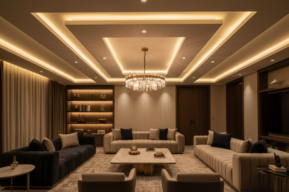 Illuminate in Style: 10 Stunning False Ceiling Light Designs for Your Home