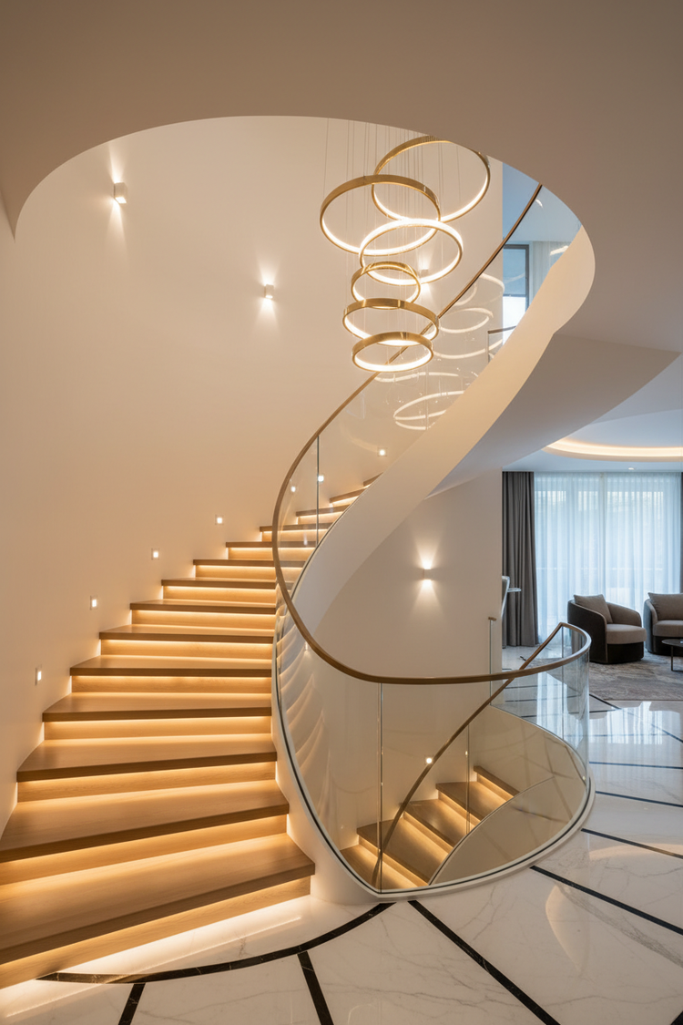 Illuminating Elegance: Staircase Lighting Ideas to Brighten Your Home ...