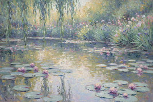 Impressionist Inspirations:  Creating Claude Monet-Inspired Wall Art for Your Home
