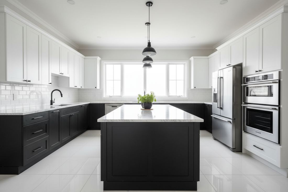 Incorporating Black and White into Your Kitchen Design for a Timeless Look