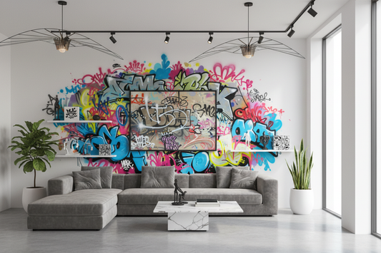 Incorporating Graffiti and Street Art into Chic Interiors