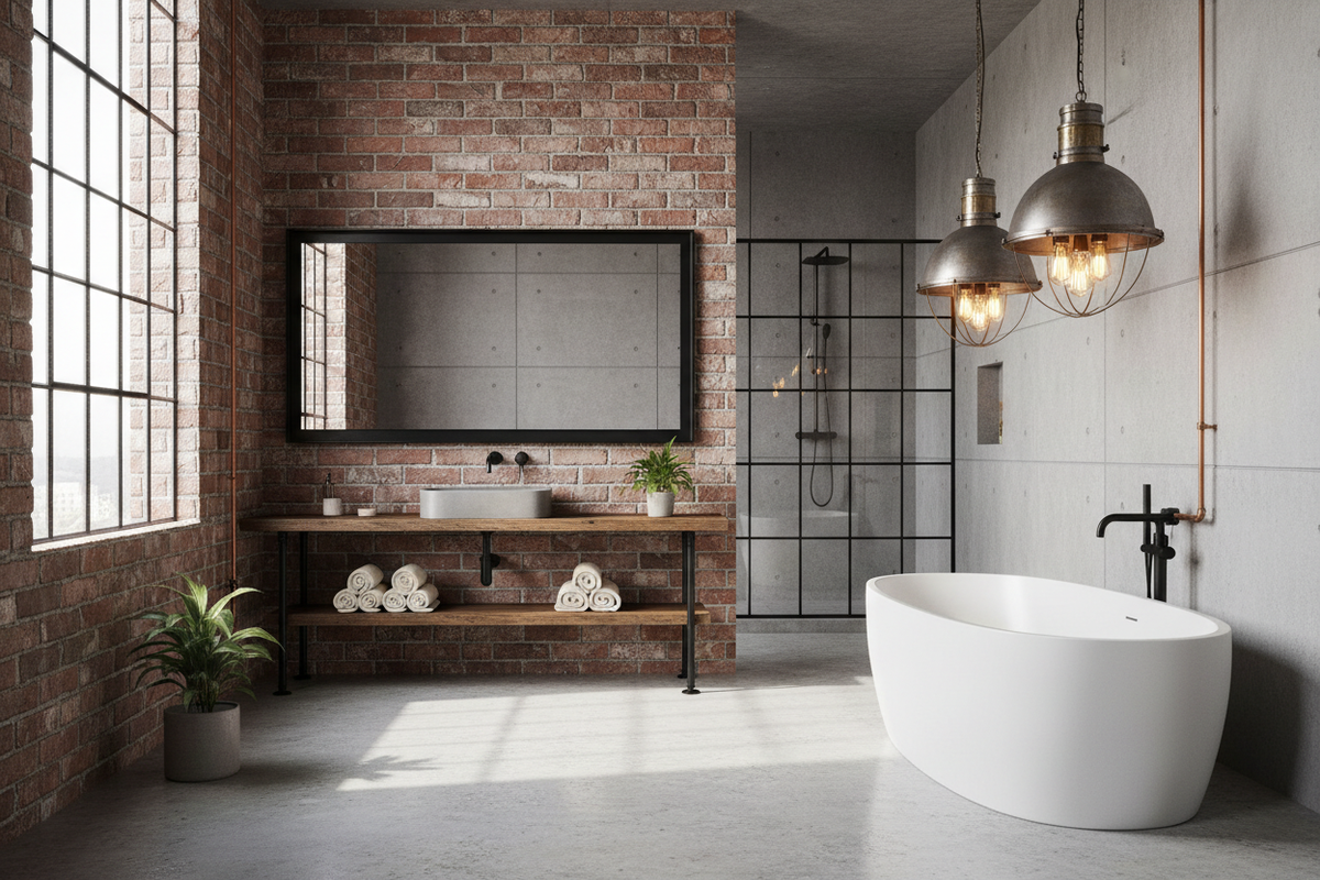 Industrial-Chic Bathroom Inspirations for a Stylish Transformation