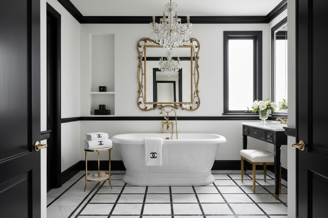 Infuse Your Bathroom with Coco Chanel’s Iconic Style and Sophistication