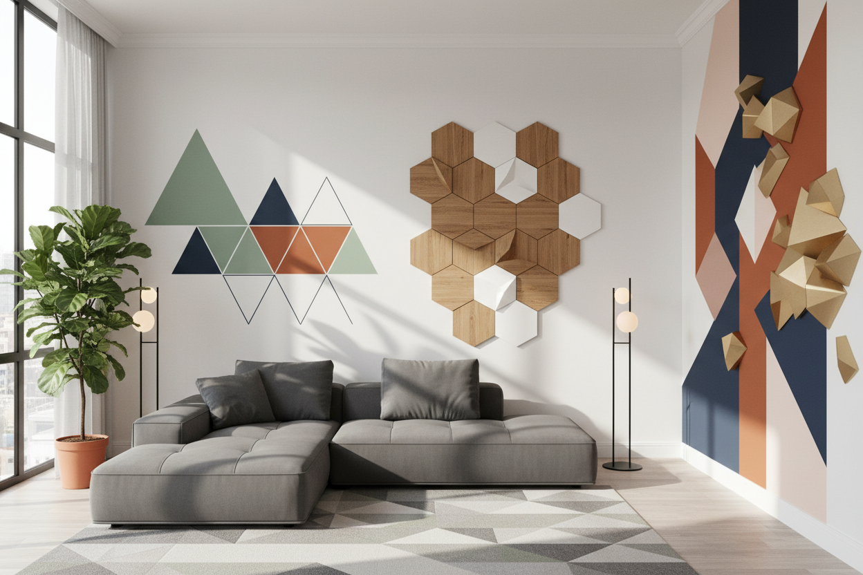 Innovative Geometric Wall Art Ideas: A Stylish Interior Evolution for ...