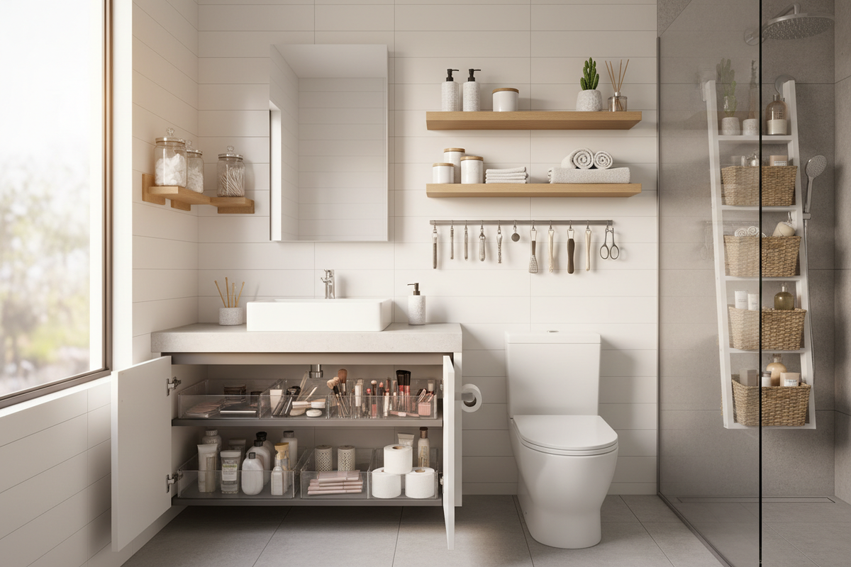 Innovative Storage Hacks for a Clutter-Free Bathroom