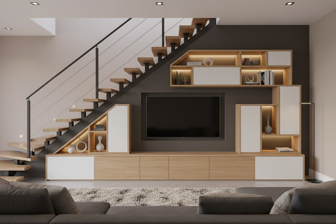 Innovative Under-Staircase TV Units That Maximise Space and Style