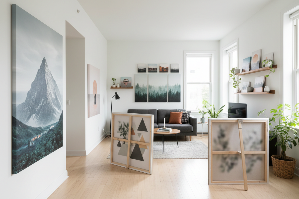 Innovative Uses of Canvas Prints in Small Spaces
