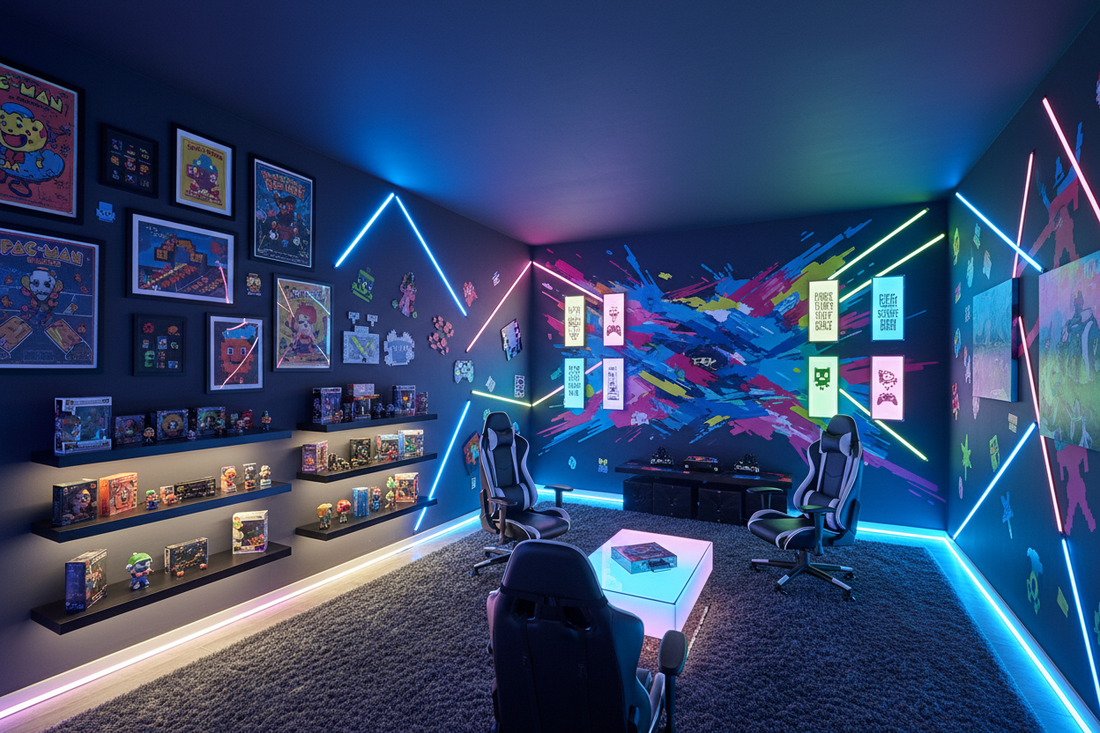 Innovative Wall Art Ideas for a Modern and Fun Game Room
