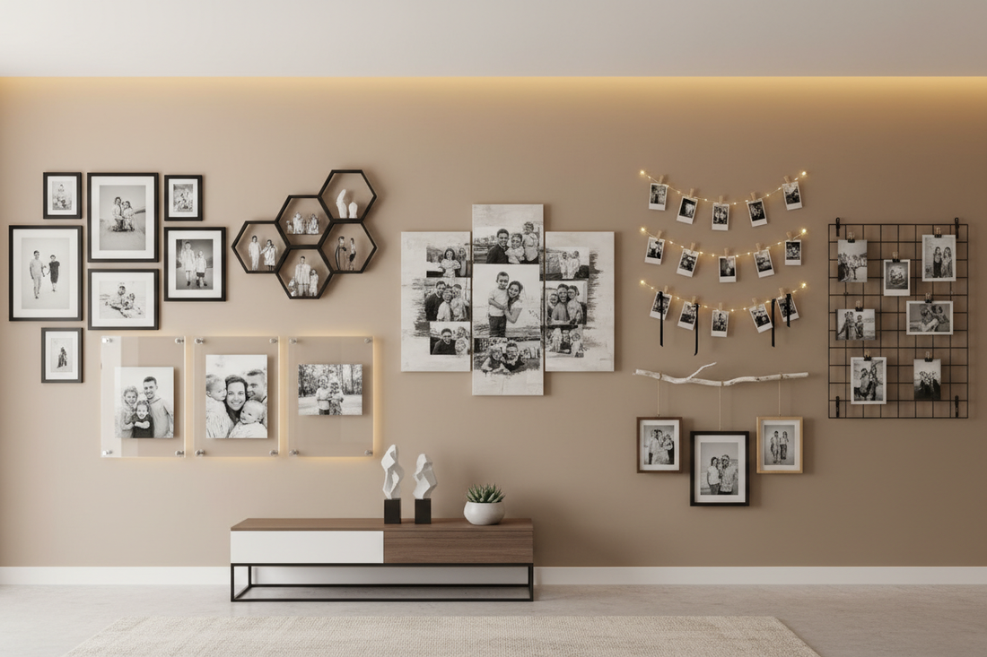 Innovative Ways to Display Family Photos as Wall Art