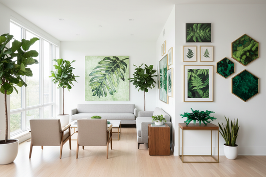 Innovative Ways to Infuse Green-Themed Art into Your Living Space
