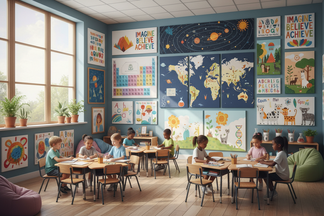 Inspiring Learning: How Customized Canvas Art Transforms Classrooms into Creative Hubs