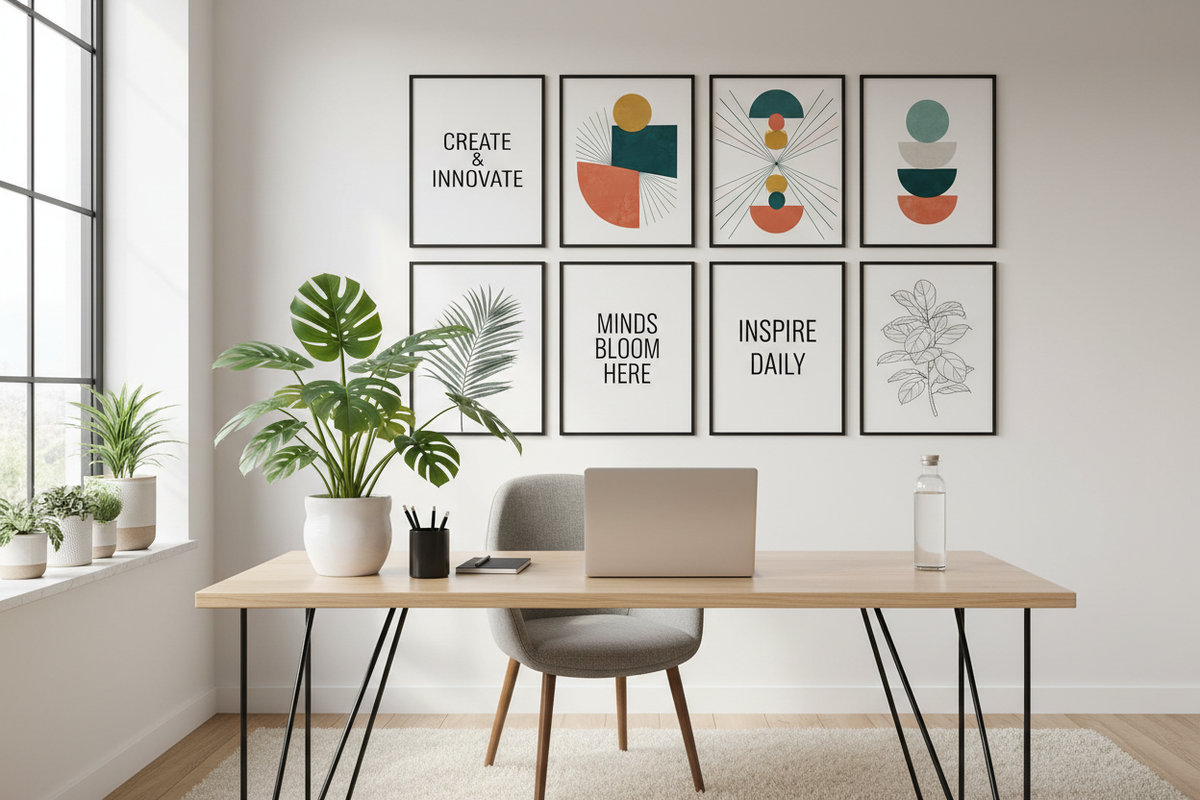 Inspiring Office Wall Art Ideas for Creative and Productive Workspaces