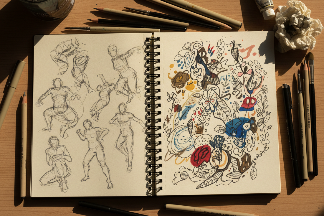 Kazland’s Sketchbook Secrets: Embracing Spontaneity and Freedom in Art
