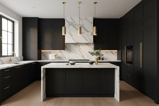 Kitchen Makeover Ideas: Matte Finishes, Natural Stone, and Luxe Details