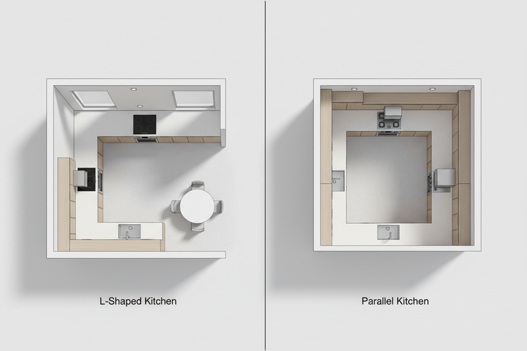 L-Shaped vs Parallel Kitchens – Pros, Cons, and Which to Pick – Wallpics