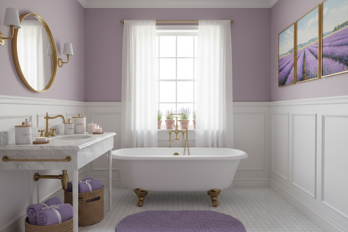 Lavender-Inspired Bathroom Ideas for a Relaxing, Stylish Retreat