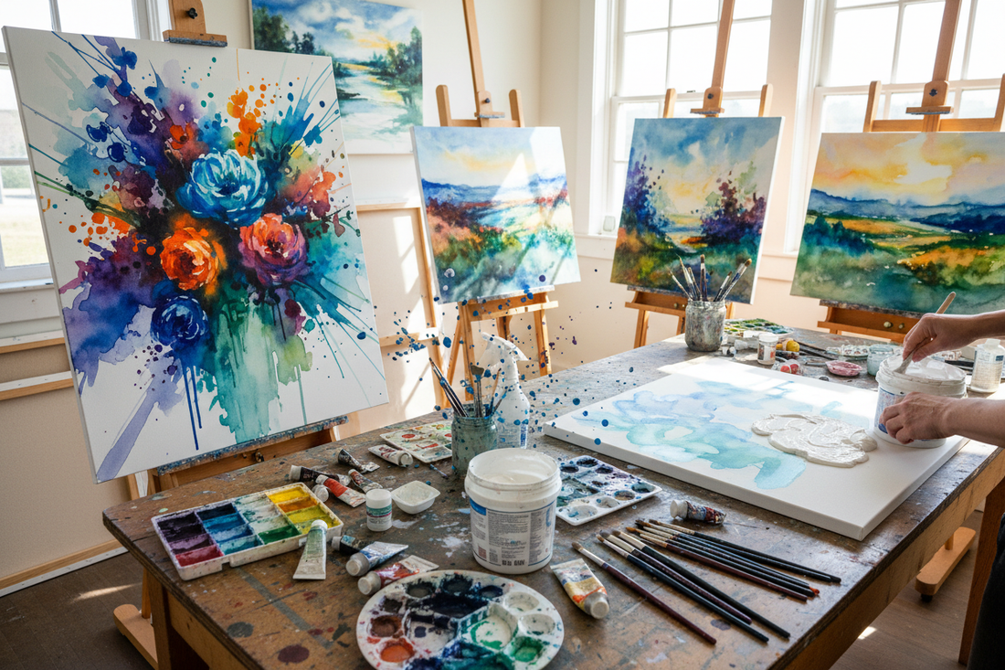 Level Up Your Art: Best Watercolor Grounds for Bold Canvas Paintings