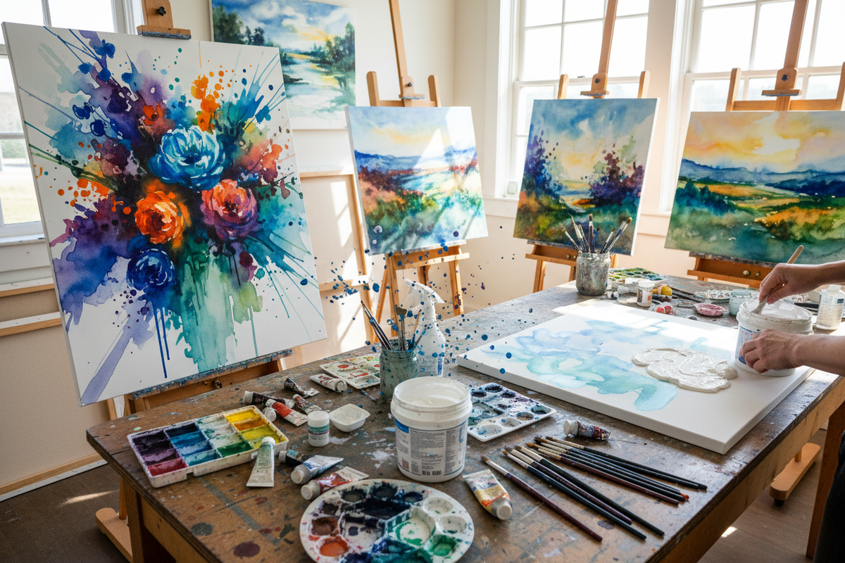 Level Up Your Art: Best Watercolor Grounds for Bold Canvas Paintings