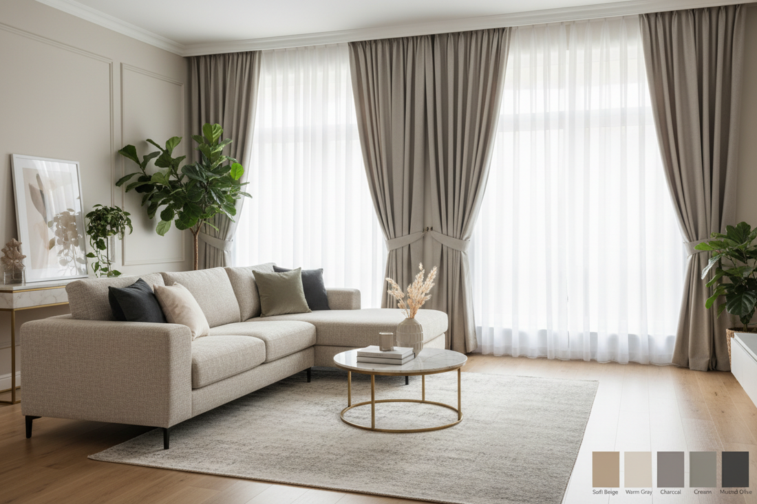 Living Room Curtain Guide: Tips to Match Style, Color, and Mood