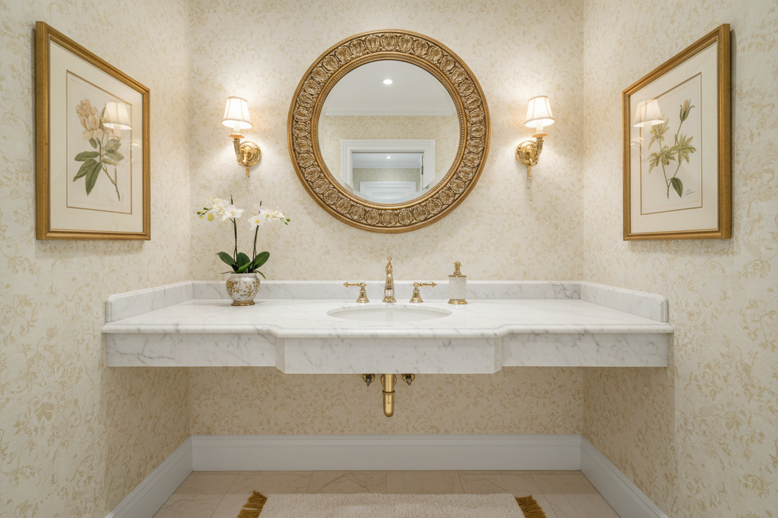 Luxurious Powder Room Wall Decor Ideas to Elevate Your Space