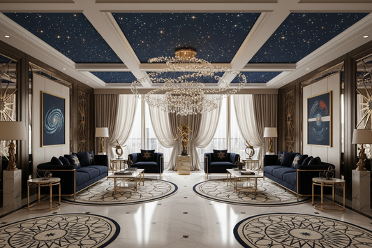 Luxurious Star-Inspired Residential Aesthetics: Emulating Prestigious Interior Design Concepts
