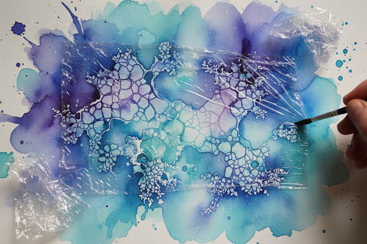 Magical Textures with Cling Film: Try This Easy Watercolour Technique