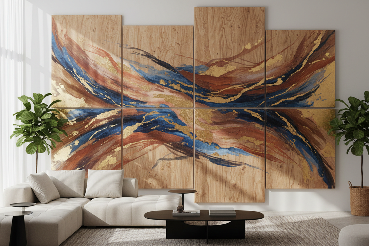 Make a Statement with Large-Scale Wood Painting Panels