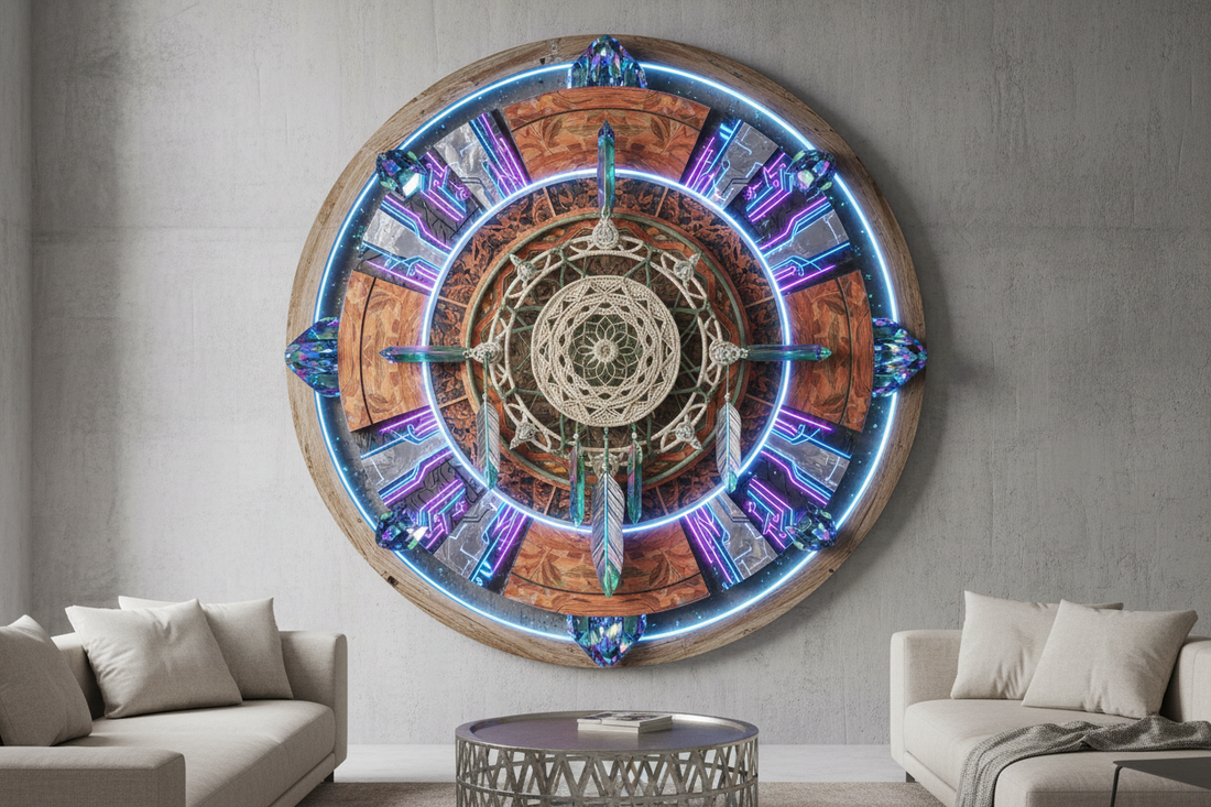 Mandala Wall Art Ideas: From Boho Chic to Futuristic Interiors