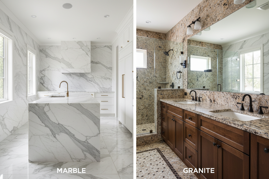 Marble or Granite? Choosing the Perfect Stone for Your Home Interiors
