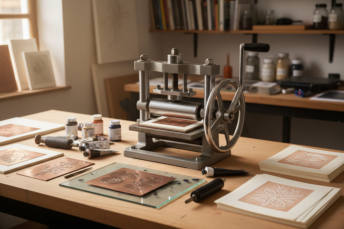 Master the Art of Intaglio with the Compact Fome Etching Press