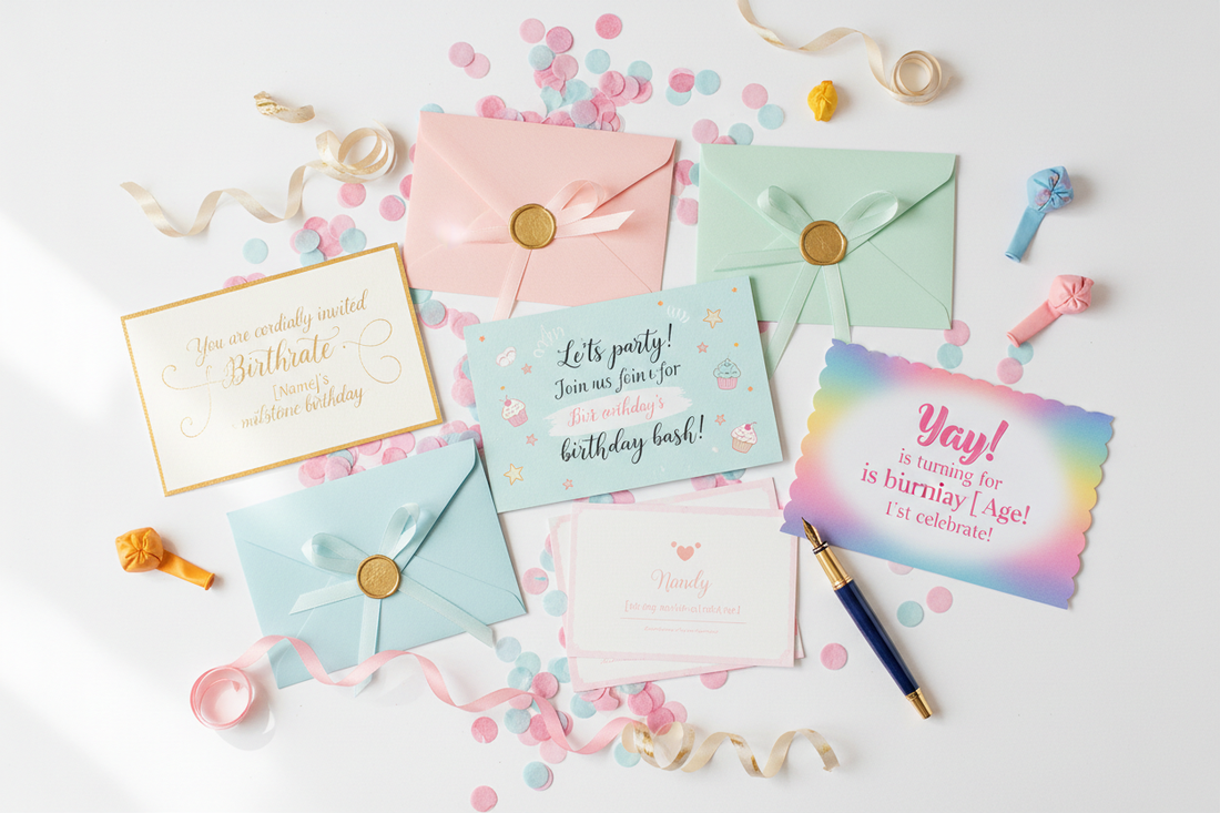 Mastering Birthday Invitation Wording: Creative Ideas and Samples