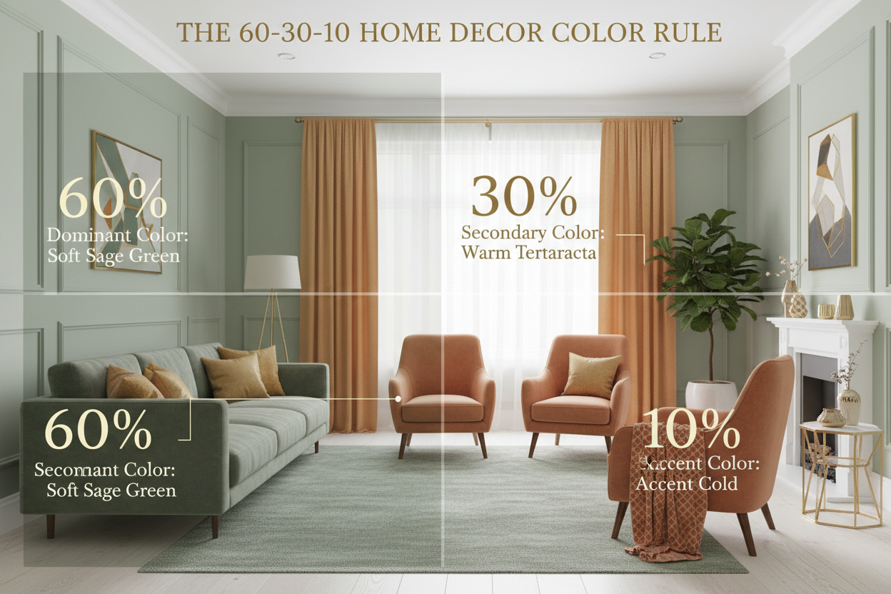 Mastering Home Color Harmony: The 60-30-10 Formula